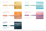 YSTUDIO Glamour Evolve Ocean Sustainable Rollerball Pen – Dawn Yellow, ystudio, stationery design