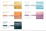 YSTUDIO Glamour Evolve Ocean Sustainable Rollerball Pen – Sunset Orange, ystudio, stationery design