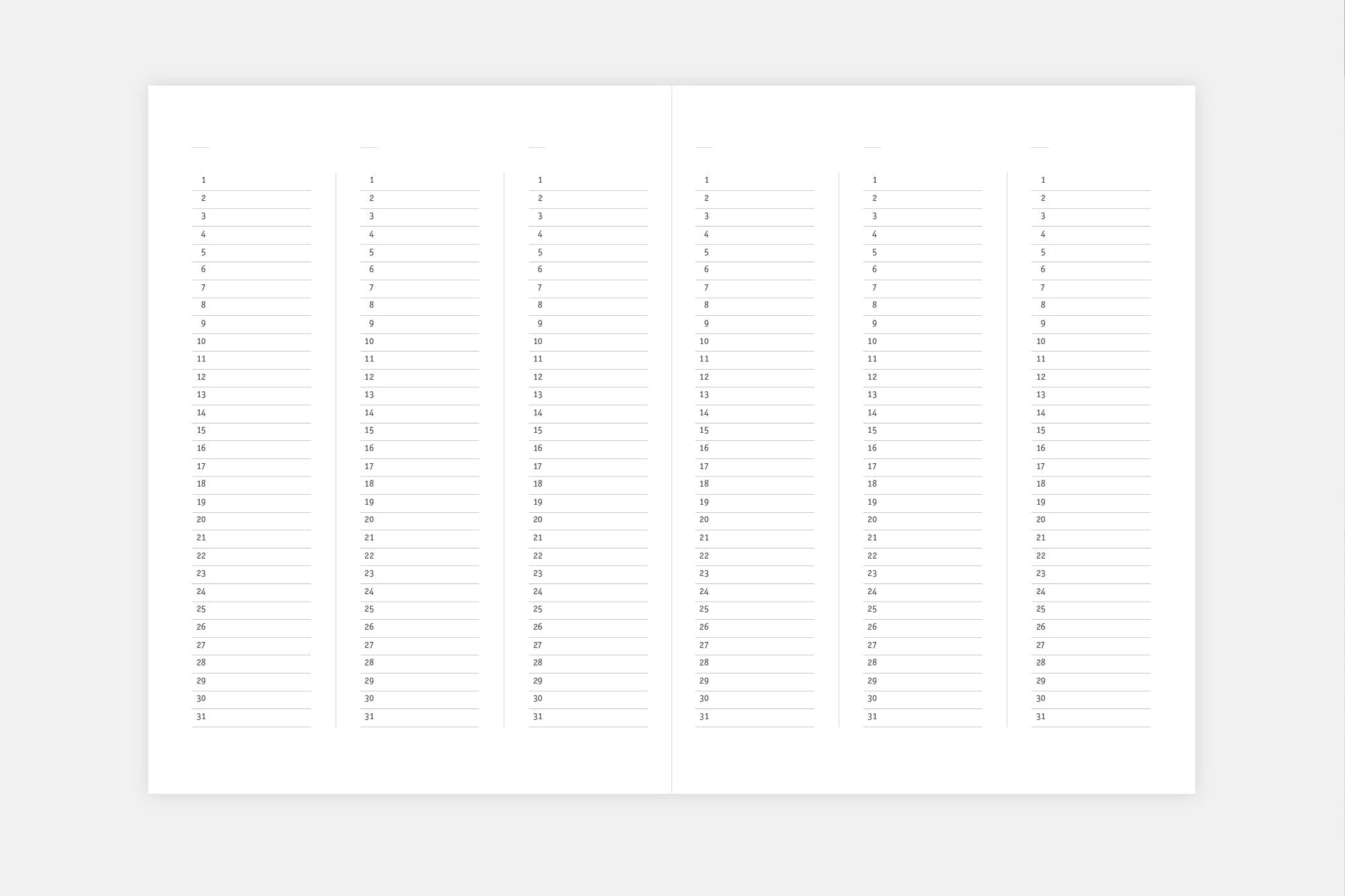 Klasyk Planner, Undated – Ocean, Papierniczeni, designer's stationery, home office