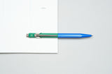 Caran d’Ache 849 Paul Smith Aluminium Ballpoint Pen – Cobalt & Emerald, Caran d'Ache, stationery design