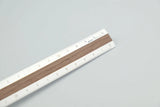 Midori Aluminium Ruler with Beech Wood, Midori, home office, stationeryInlay