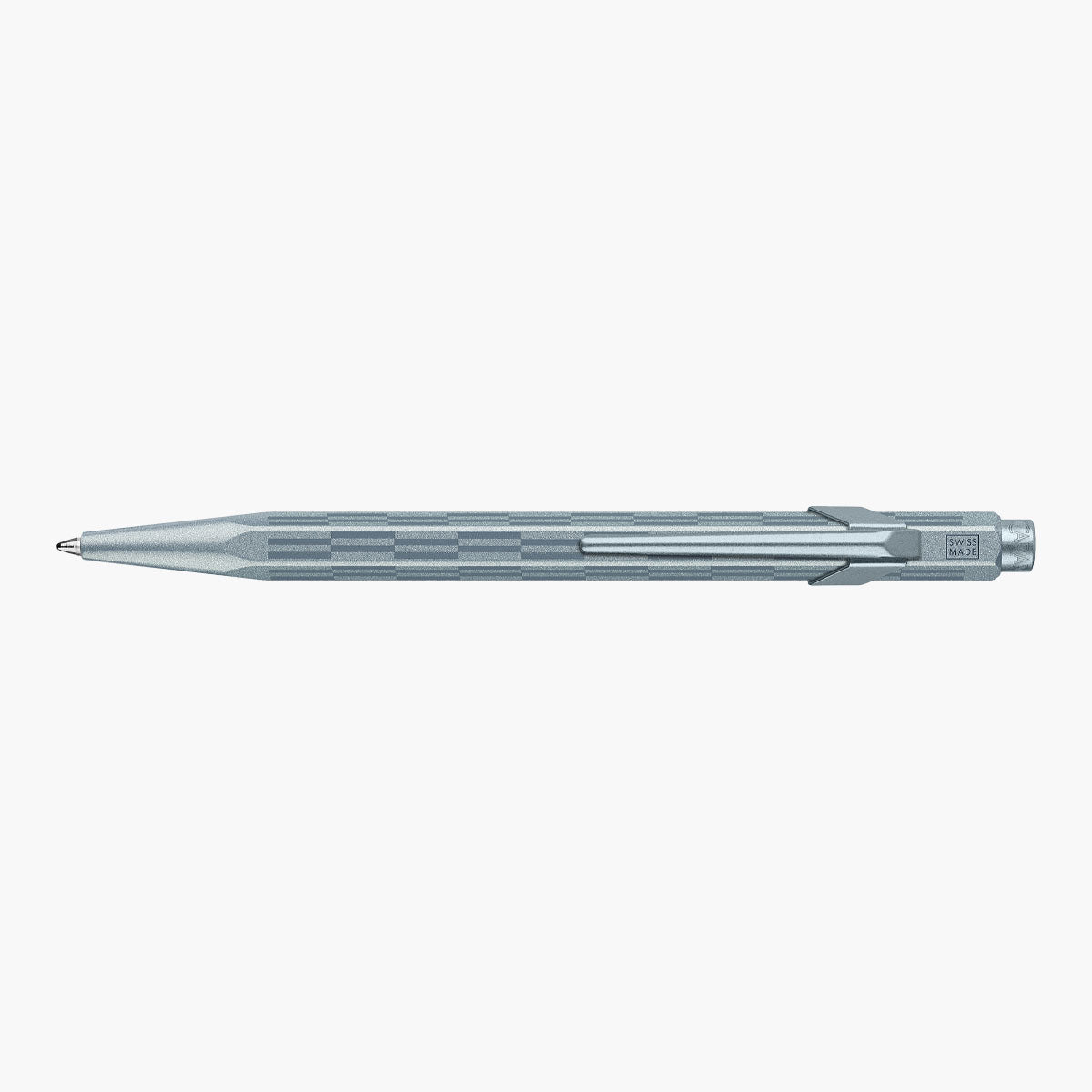 Caran d’Ache 849 Alpine Frost Aluminium Ballpoint Pen – Blue, Caran d'Ache, stationery design