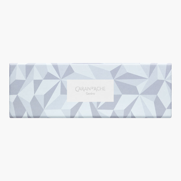 Caran d’Ache 844 Alpine Frost Aluminium Mechanical Pencil – White, Caran d'Ache, stationery design