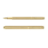 Caran d'Ache Ecridor Chevron brass fountain pen – Gold-plated