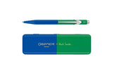 Caran d’Ache 849 Paul Smith Aluminium Ballpoint Pen – Cobalt & Emerald, Caran d'Ache, stationery design