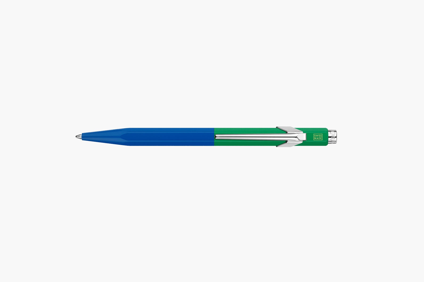 Caran d’Ache 849 Paul Smith Aluminium Ballpoint Pen – Cobalt & Emerald, Caran d'Ache, stationery design