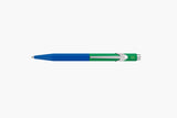 Caran d’Ache 849 Paul Smith Aluminium Ballpoint Pen – Cobalt & Emerald, Caran d'Ache, stationery design