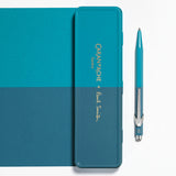 Caran d’Ache 849 Paul Smith Aluminium Ballpoint Pen – Cyan & Steel, Caran d'Ache, stationery design