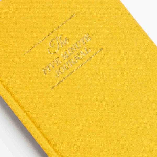 The Five Minute Journal - Yellow, Intelligent Change, stationery design