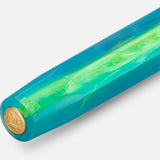 Closed Kaweco Collection fountain pen with gold-colored trim and the Kaweco logo.