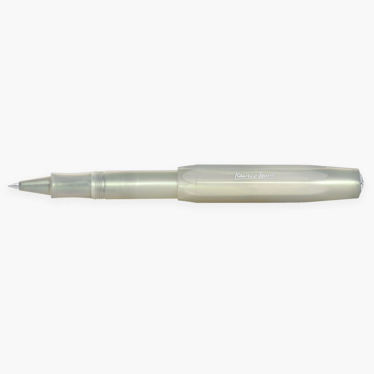 Pióro kulkowe Kaweco LUNAR Sport Light Green w kolorze jasnozielonym z perłowym wykończeniem.