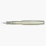 Open Kaweco LUNAR Sport Light Green fountain pen in light green with a pearlescent finish.