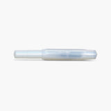 Kaweco Lunar Light Blue fountain pen in nature-inspired shades with a pearlescent finish, silver nib, and “Kaweco Sport” branding.