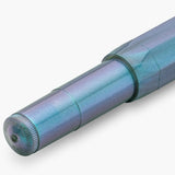 Back view of the Kaweco Lunar Sport Shadow Blue fountain pen.