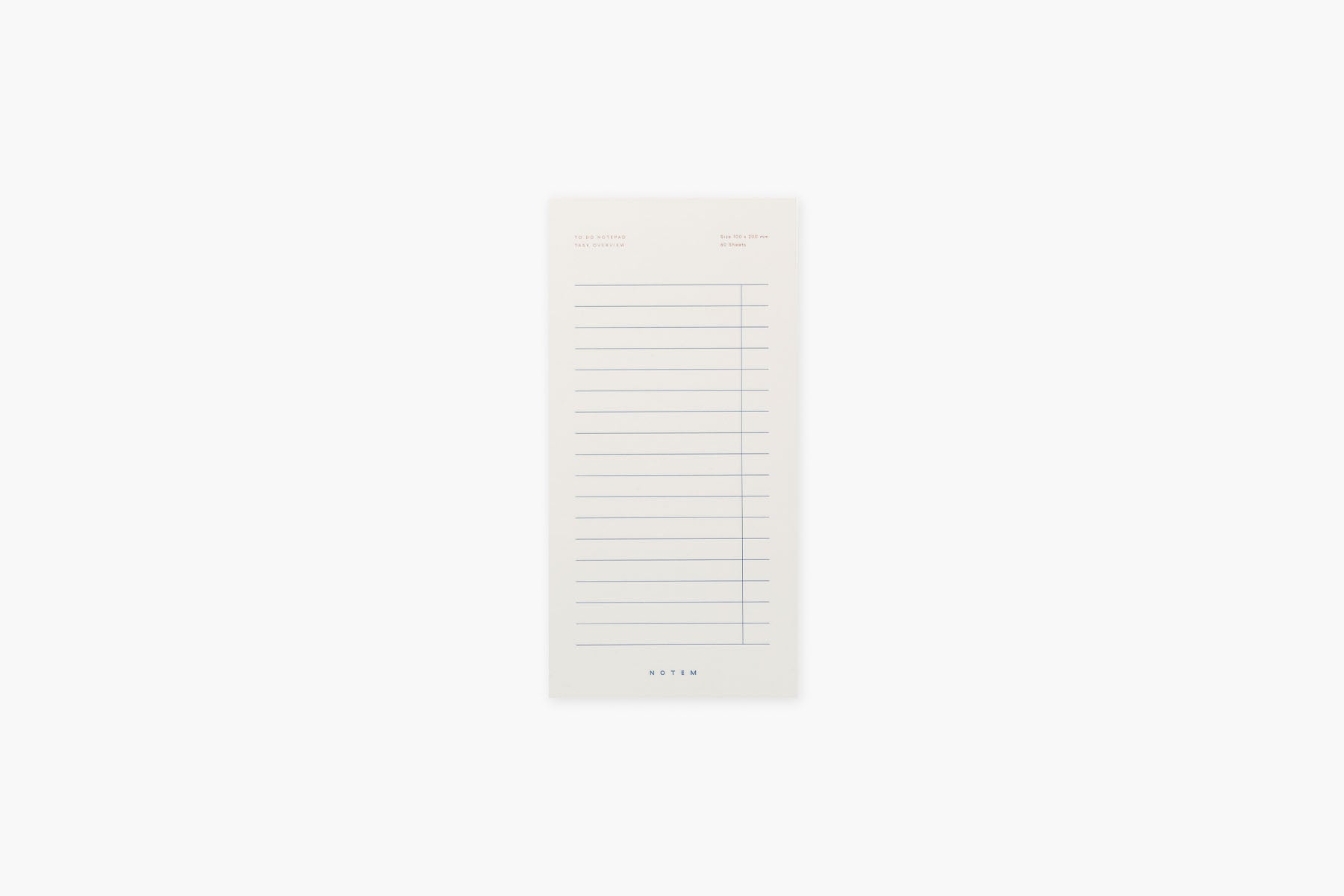Milo To Do Notepad, Notem, stationery design
