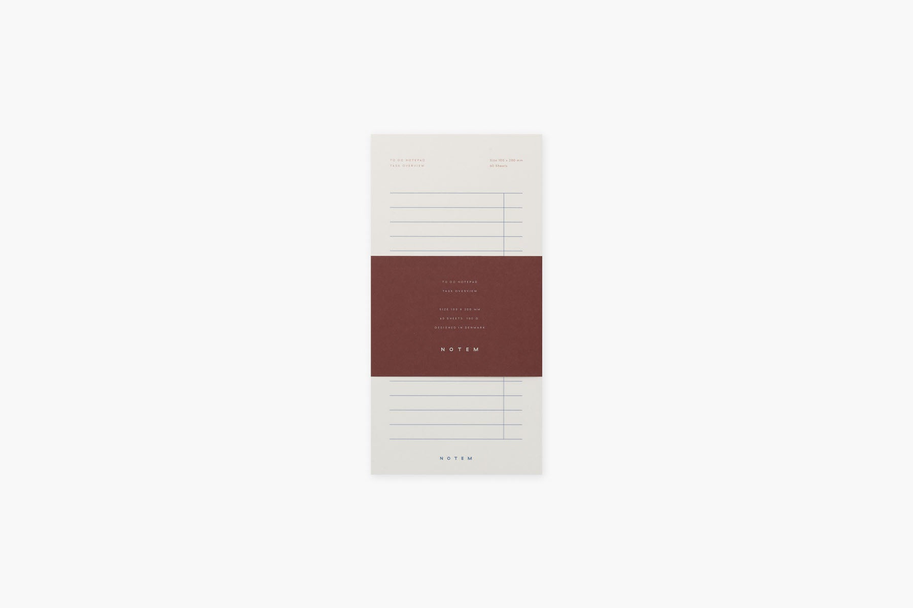 Milo To Do Notepad, Notem, stationery design