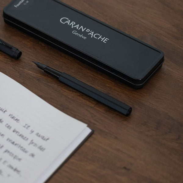 Caran dAche 849 aluminium fountain pen – Black Code, Caran d'Ache, stationery design