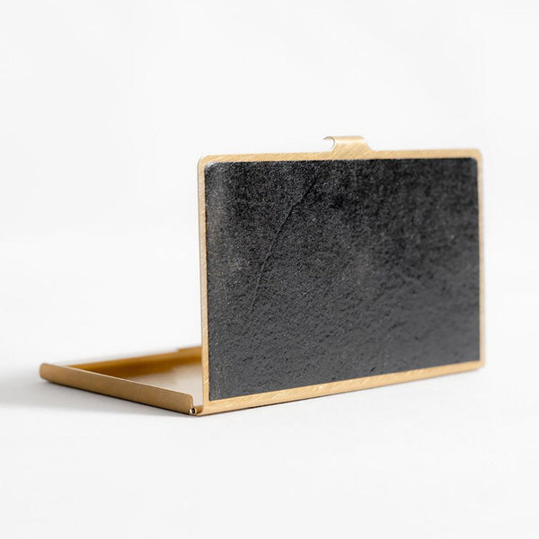 Brass Card Case URUSHI - black, PICUS, stationery design