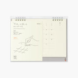 MD Paper Desk Top Calendar 2026, Midori, stationery design