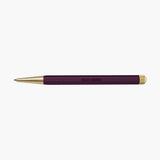 Plum Drehgriffel x Bullet Journal gel pen with gold details.