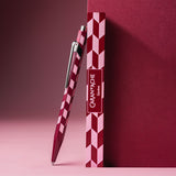 Caran d’Ache 849 Mosaic Ballpoint Pen - Granet Red, Caran d’Ache, stationery design