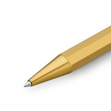 Kaweco SPECIAL Brass Ballpoint Pen in Gold with Retractable Refill.