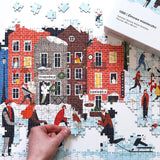 Puzzle 1000 – Winter Town, Figgle, stationery design
