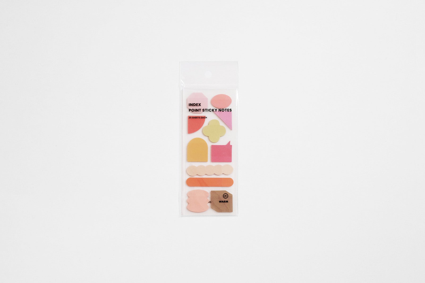 Index Point Sticky Notes – Warm, Iconic, stationery design