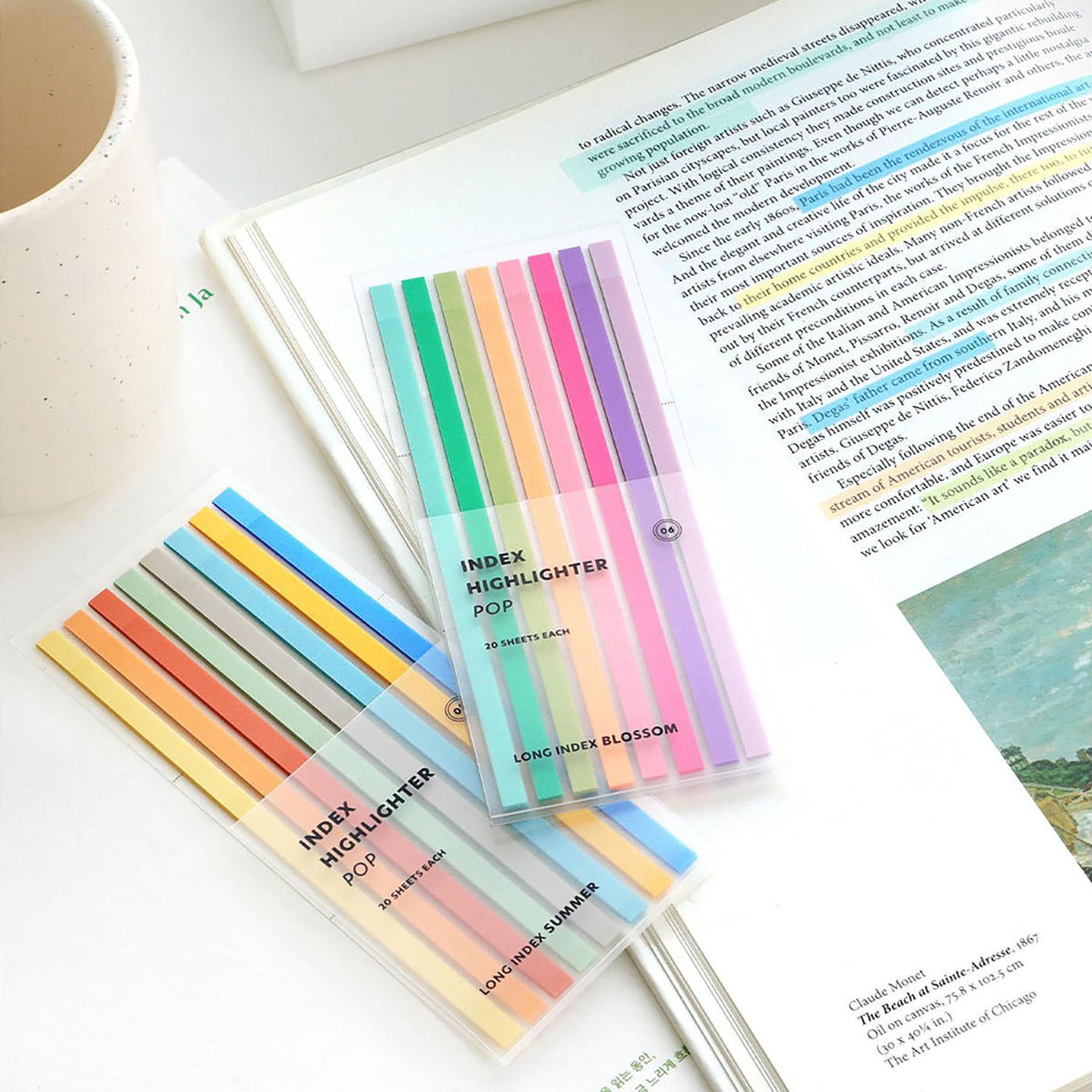Index Sticky Bookmarks – Blossom, ICONIC, stationery design