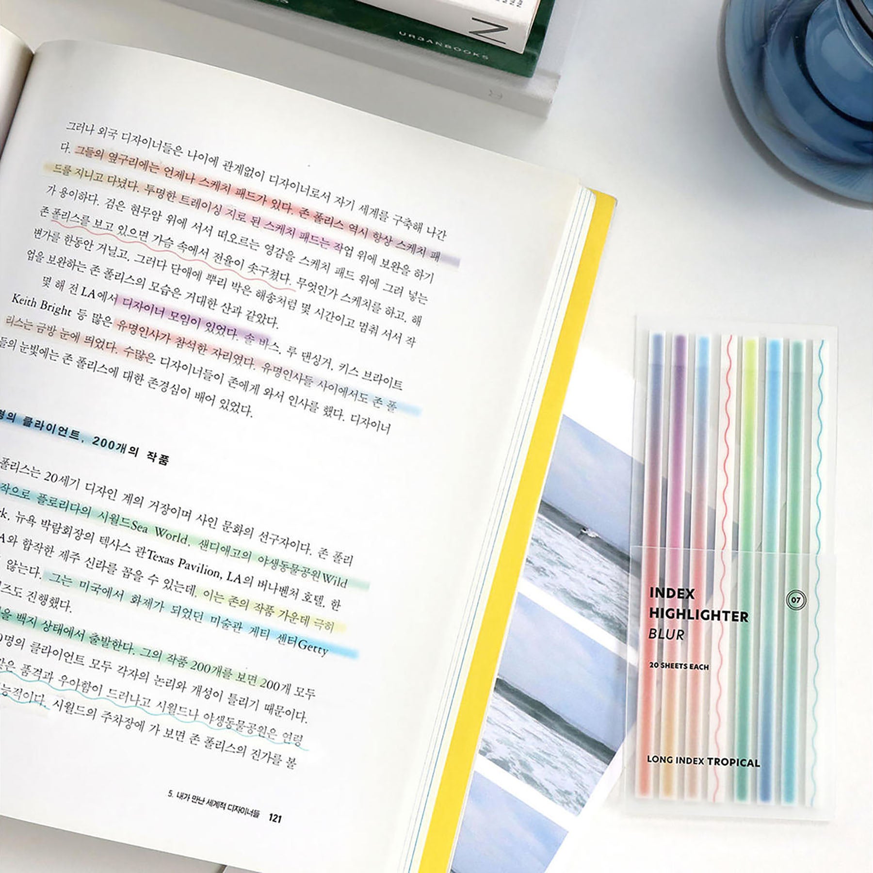 Index Sticky Bookmarks – Tropical, ICONIC, stationery design