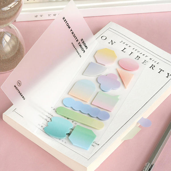 Index Point Sticky Notes – Gradation, Iconic, stationery design