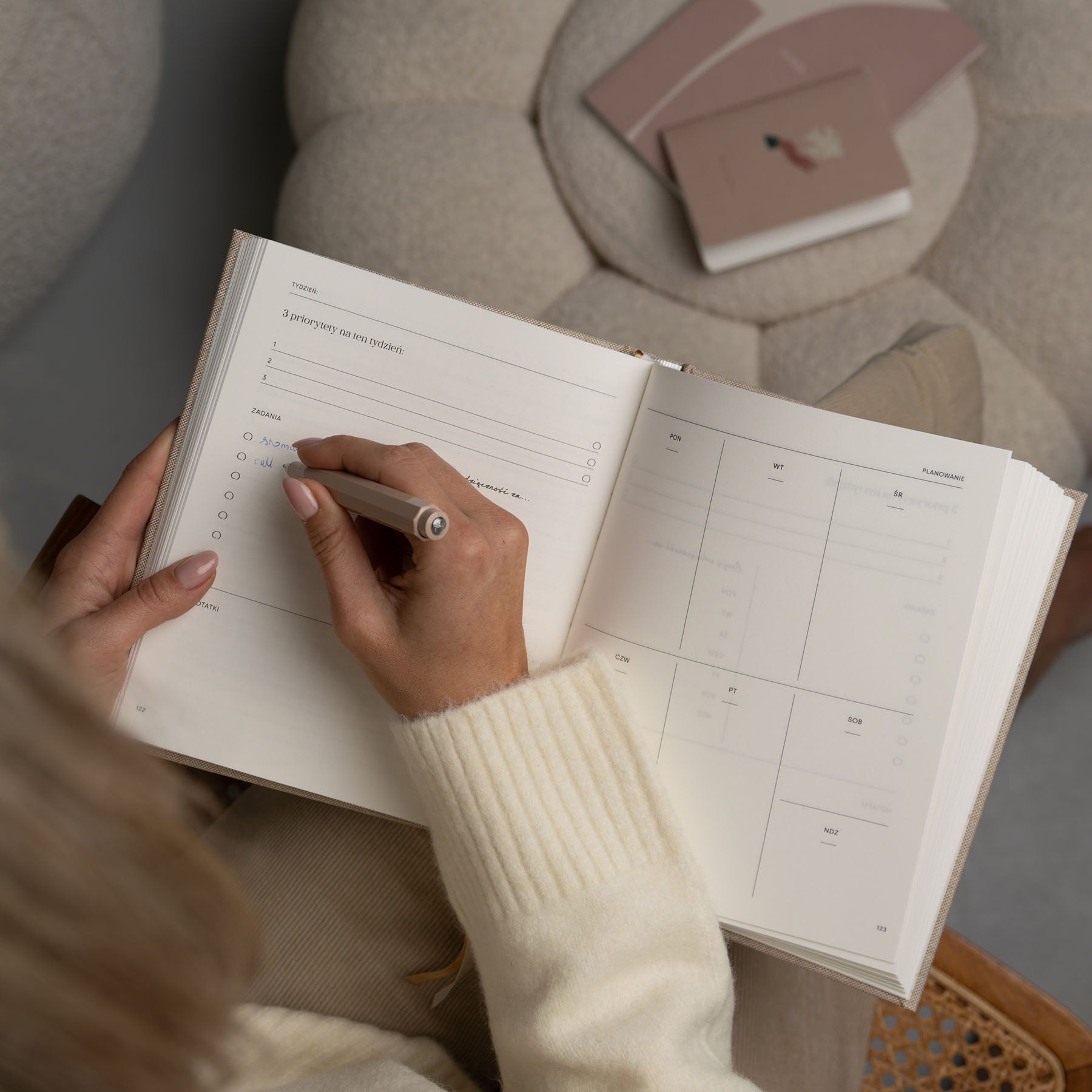 Jaśnie Plan – planner niedatowany, Jaśnie Plan, papierniczy design
