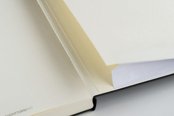Paper pocket on the inside back cover of the Leuchtturm1917 planner.