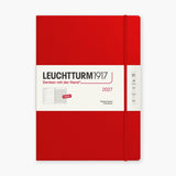 Leuchtturm1917 A4 Weekly Planner 2027 in Red.