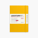 Leuchtturm1917 A5 Daily Planner 2027 in Sunflower.