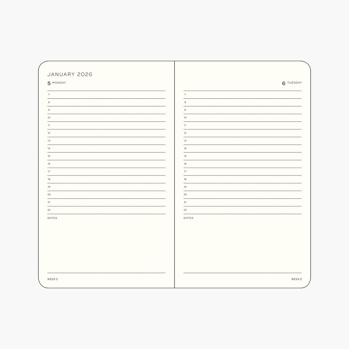 Leuchtturm1917 Daily Planner 2026 A6, Leuchtturm 1917, stationery design
