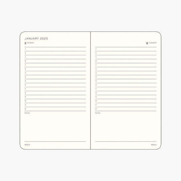 Leuchtturm1917 Daily Planner 2026 A6, Leuchtturm 1917, stationery design