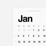 KAL – insert for wall calendar 2026, Pragmatic Studio, Stationery design