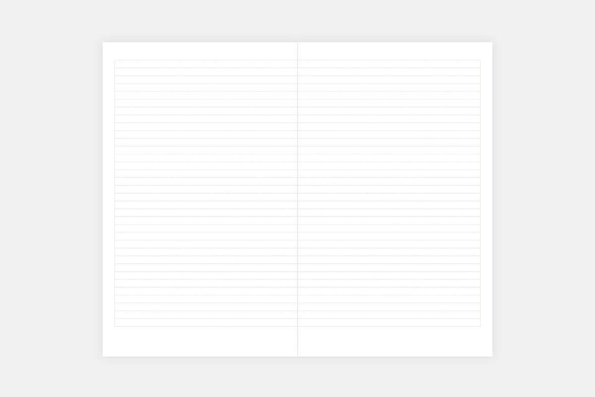 Miejsce na notatki w linię w kalendarzu Copper na rok 2027.