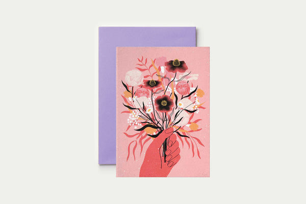 Greeting card - Flower Bouquet, Suska & Kabsch, design stationery shop, home office