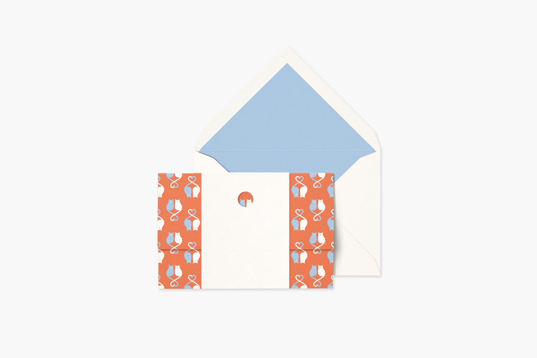 greeting card - cats, papear, decorative greeting card, stationery shop, designer office supplies