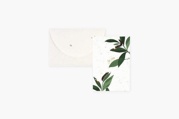 Pop-up Greeting Card – Butterfly on a Twig, UWP Luxe, stationery design