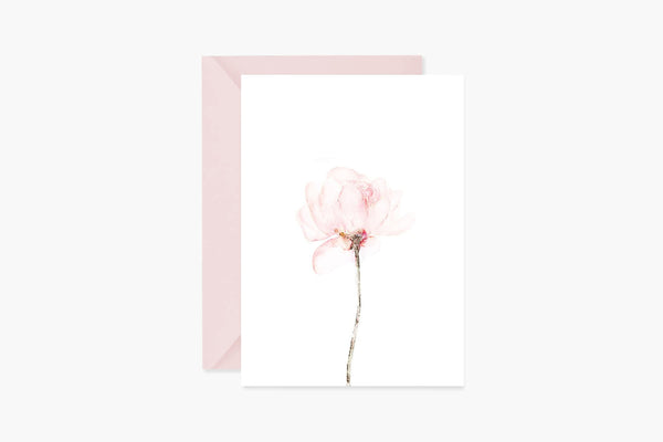 Greeting Card – Peony, Muska, stationery design