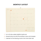 Monthly Calendar 2026 Katy Slim, HIGHTIDE, stationery design