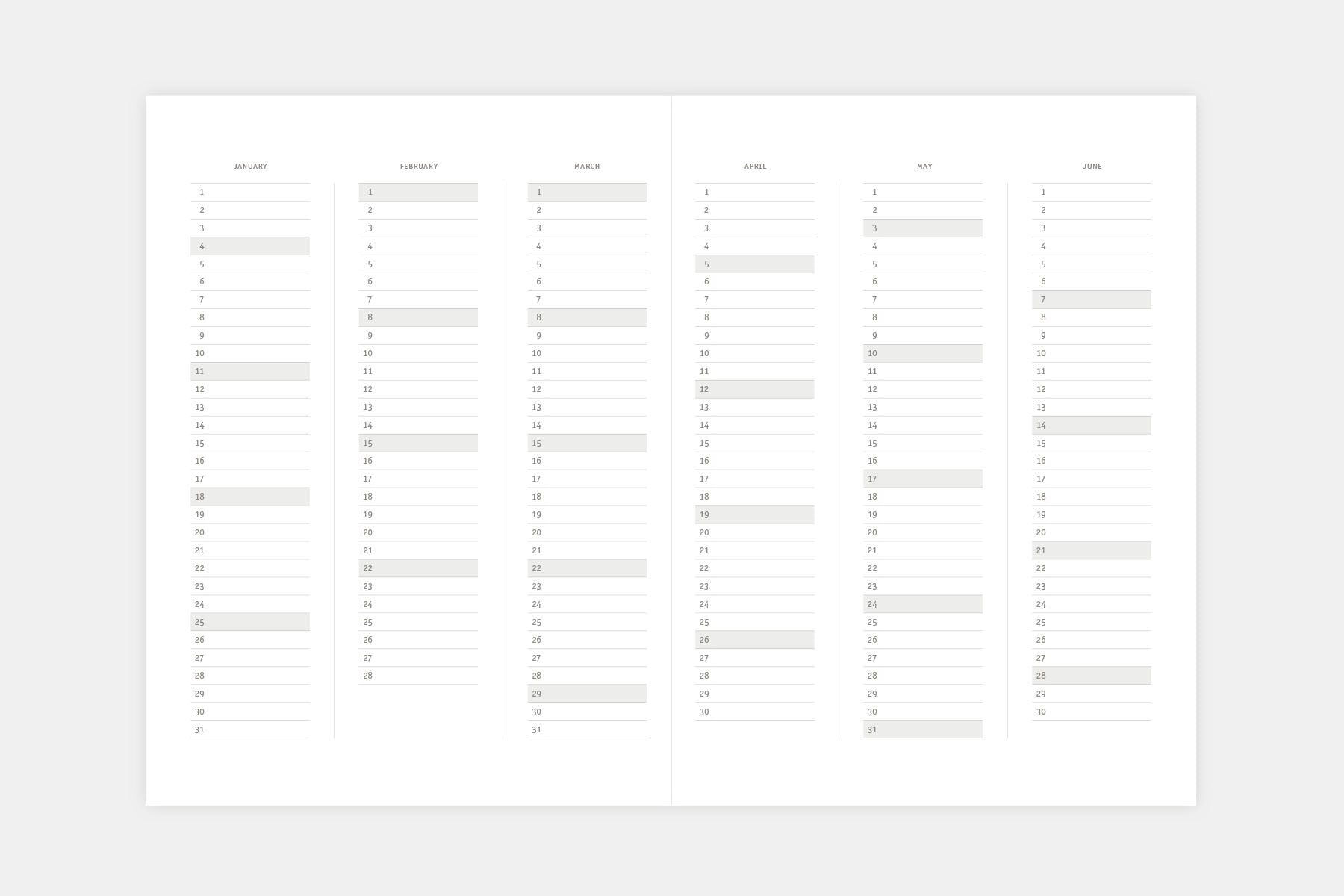 KLASYK MMXXVI Calendar, Papierniczeni, Calendar 2026, stationery design