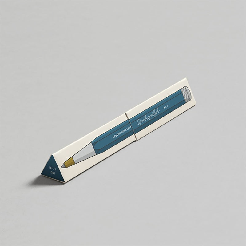 Drehgriffel Gel Ink Ballpoint Pen – Stone Blue, LEUCHTTURM  1917, stationery design
