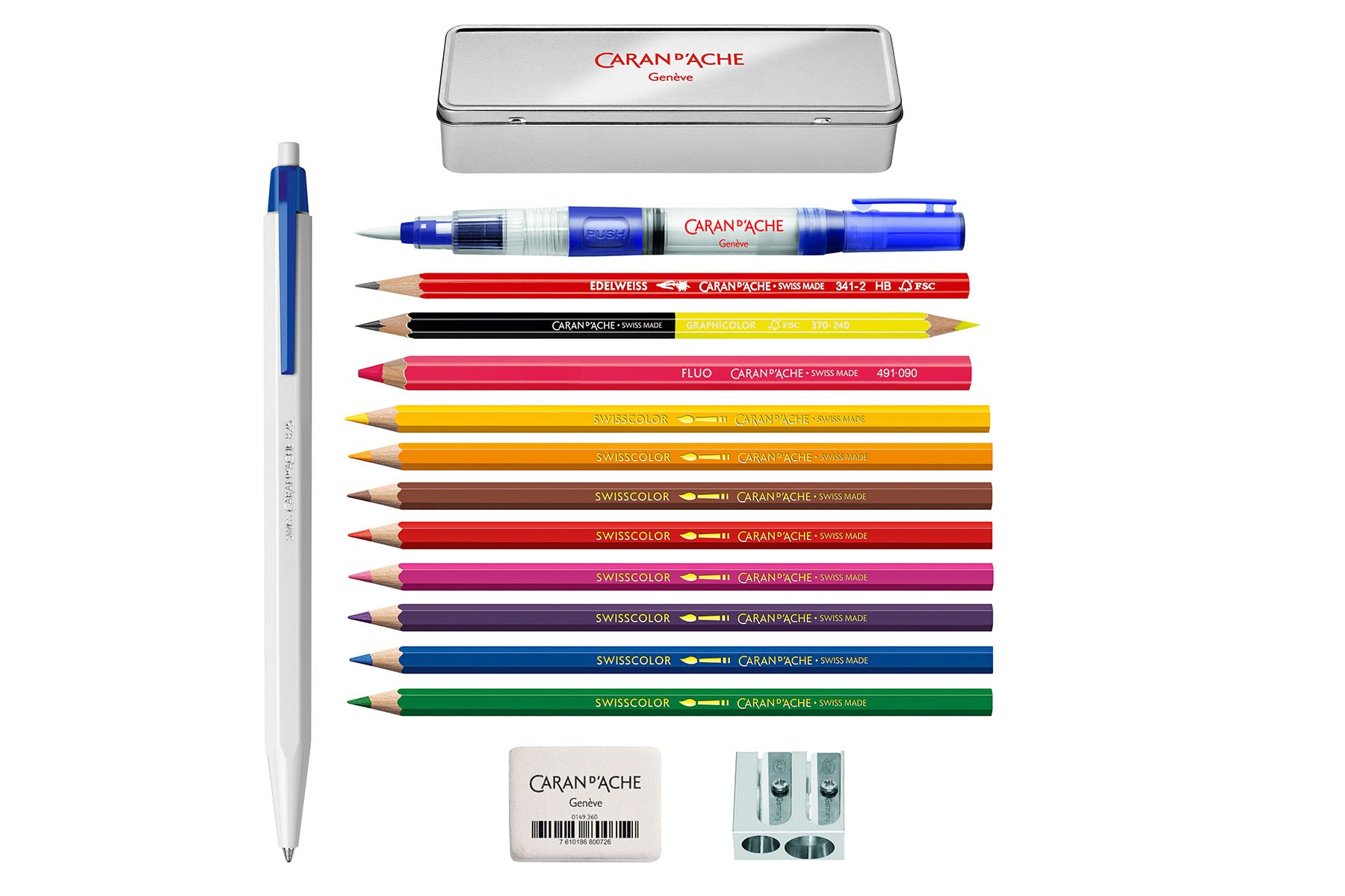 Caran dAche 16-Piece Multiproduct – Set Back to School, Caran d'Ache, stationery design