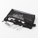 Midori Mesh Pen Pouch – Black, Midori, stationery design
