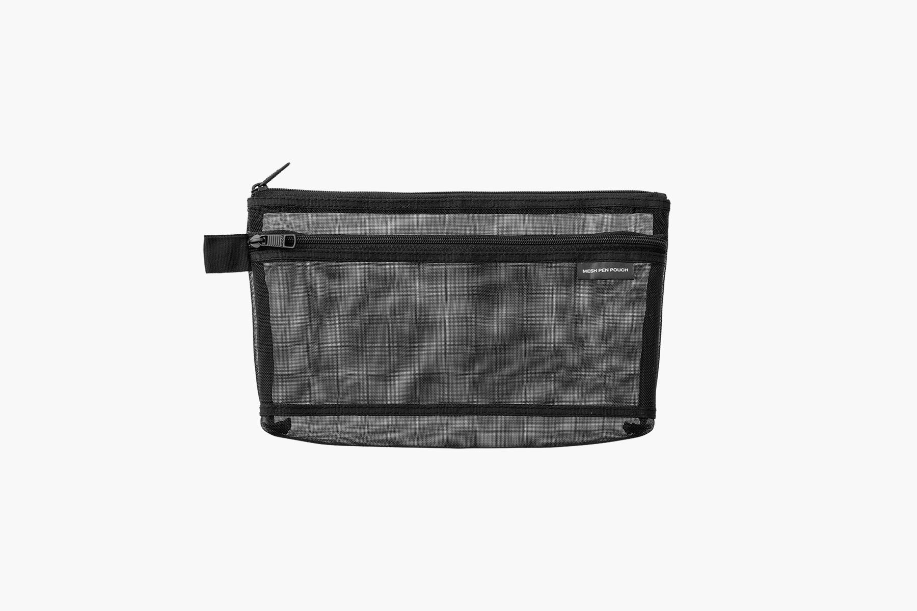 Midori Mesh Pen Pouch – Black, Midori, stationery design