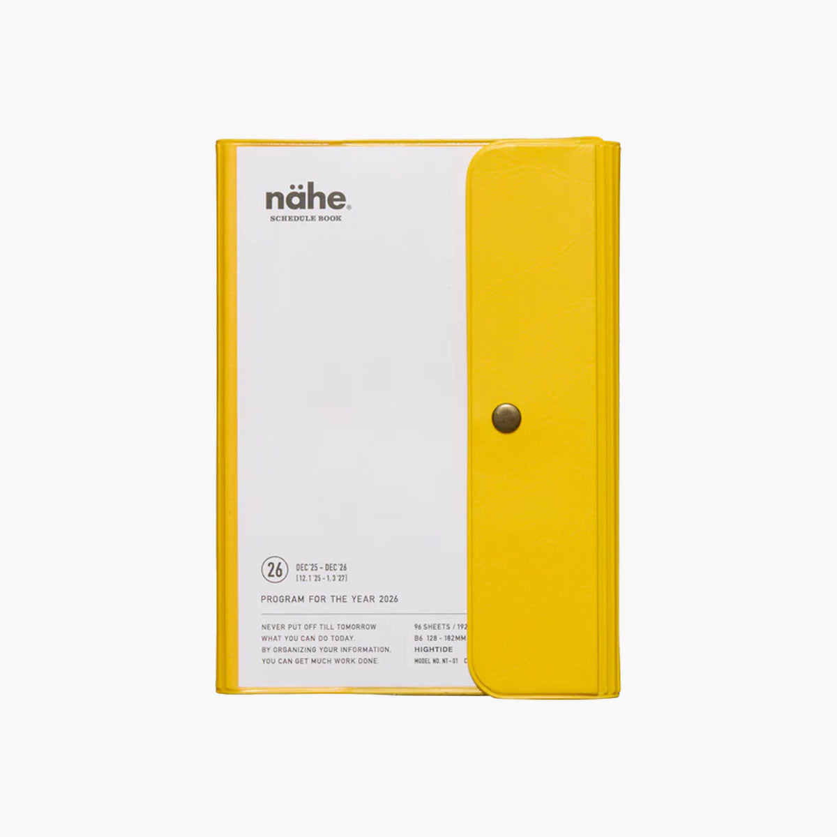 nähe Diary 2026 - yellow, nähe, stationery design